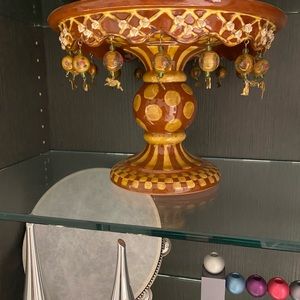 Mackenzie Childs snoopy collection cake platter